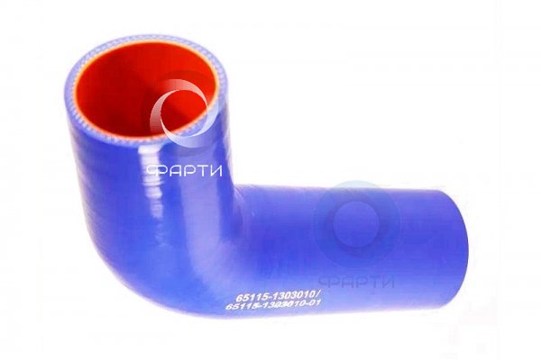 Патрубок верхний ЕВРО синий d60x250
