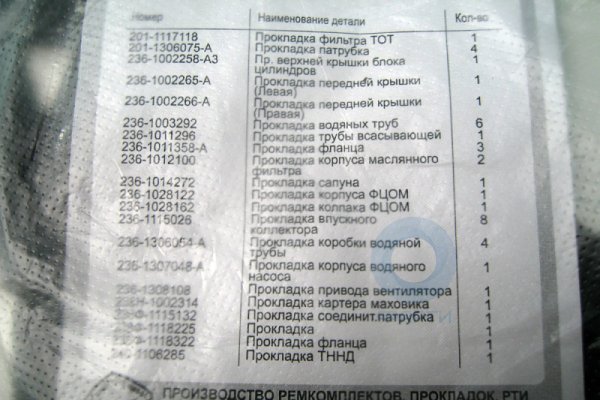 Комплект прокладок ДВС ЯМЗ-238Ф ПРОФ 21 поз.